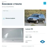 Боковое стекло и автомобиль Lexus RX — коллаж