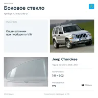 Боковое стекло и автомобиль Jeep Cherokee — коллаж