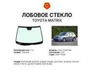 Лобовое стекло и автомобиль Toyota Matrix — коллаж