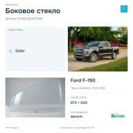 Боковое стекло и автомобиль Ford F-150 — коллаж