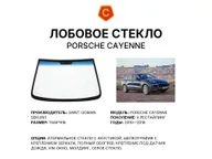 Лобовое стекло и автомобиль Porsche Cayenne — коллаж