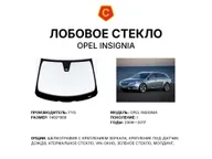 Лобовое стекло и автомобиль Opel Insignia — коллаж