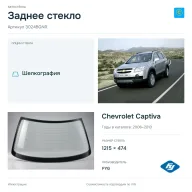 Заднее стекло и автомобиль Chevrolet Captiva — коллаж
