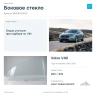 Боковое стекло и автомобиль Volvo V40 — коллаж
