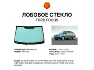 Лобовое стекло и автомобиль Ford Focus — коллаж