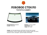 Лобовое стекло и автомобиль Toyota Camry — коллаж